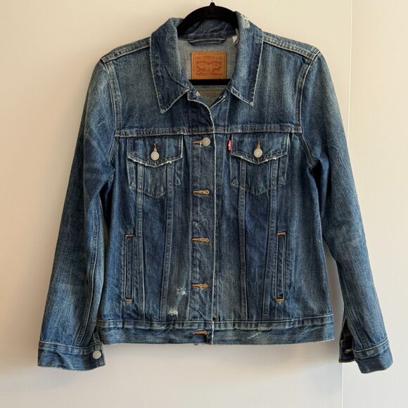 Levi's Dark Wash Denim Jacket - Picture 1 of 2